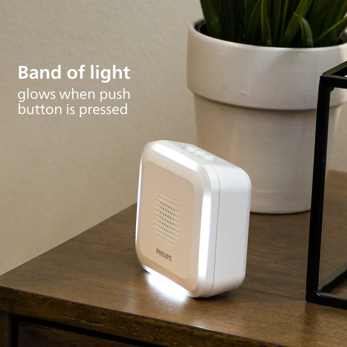 Philips Battery Operated 32-Chime Decoy Security Camera Doorbell, White