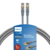 Philips Cat8 Streaming Internet Cable, Gray, 5ft.