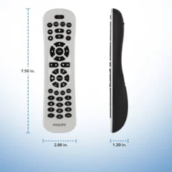 Philips 4-Device Backlit Universal Remote, White
