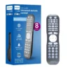 Philips 8-Device Backlit Universal Remote, Brushed Graphite