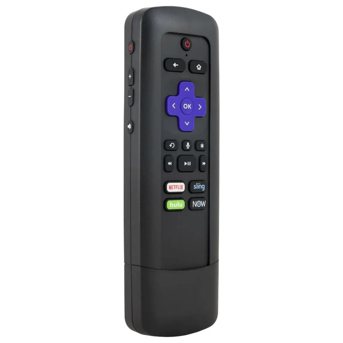 Philips 4-Device Universal Companion Remote for Roku with Flip and Slide Cradle, Black