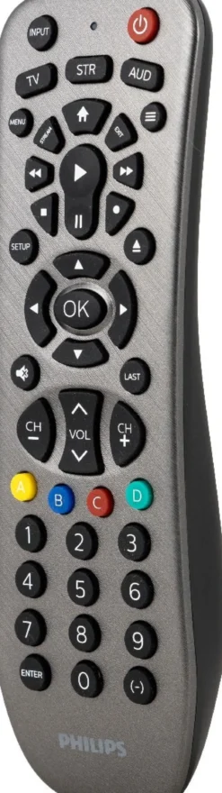 Philips 3-Device Universal Remote, Brushed Graphite