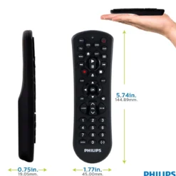 Philips 4-Device Universal Remote, Black