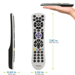Philips 4-Device Universal Remote, Pearl White