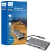Philips Elite 7-in-1 Multiport Hub with Power Pass-Through, Silver