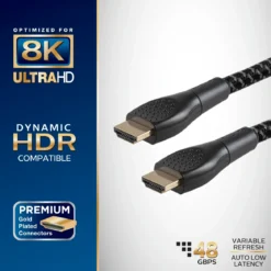Philips Elite 8K Ultra High-Speed HDMI Cable, 10ft.