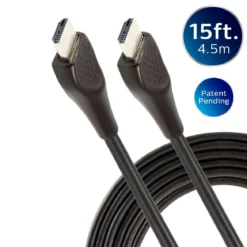 Philips EZ Grip 15ft. 4K HDMI Cable with Ethernet, Black