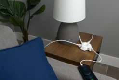Philips EZGrip Indoor Extension Cord with Multiple 3 Prong Outlets, 4 Ft, White