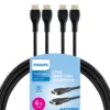 Philips 4 ft. HDMI Cable with Ethernet, 2pk