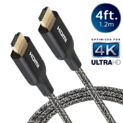 Philips 4ft. 4K Premium HDMI Cable With Ethernet, Black