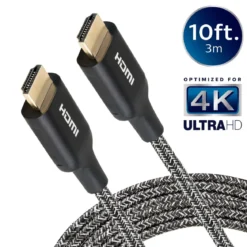 Philips 10ft. 4K Premium HDMI Cable with Ethernet, Black