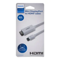 Philips 6ft. Mini DisplayPort to HDMI Cable, White