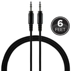 Philips 6ft. 3.5mm Auxiliary Audio Cable, Black