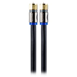 Philips 6ft. Quad Shield Coaxial Cable, Black