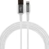Philips 6ft. USB-A Lightning Charging Cable with Braided Cord, White