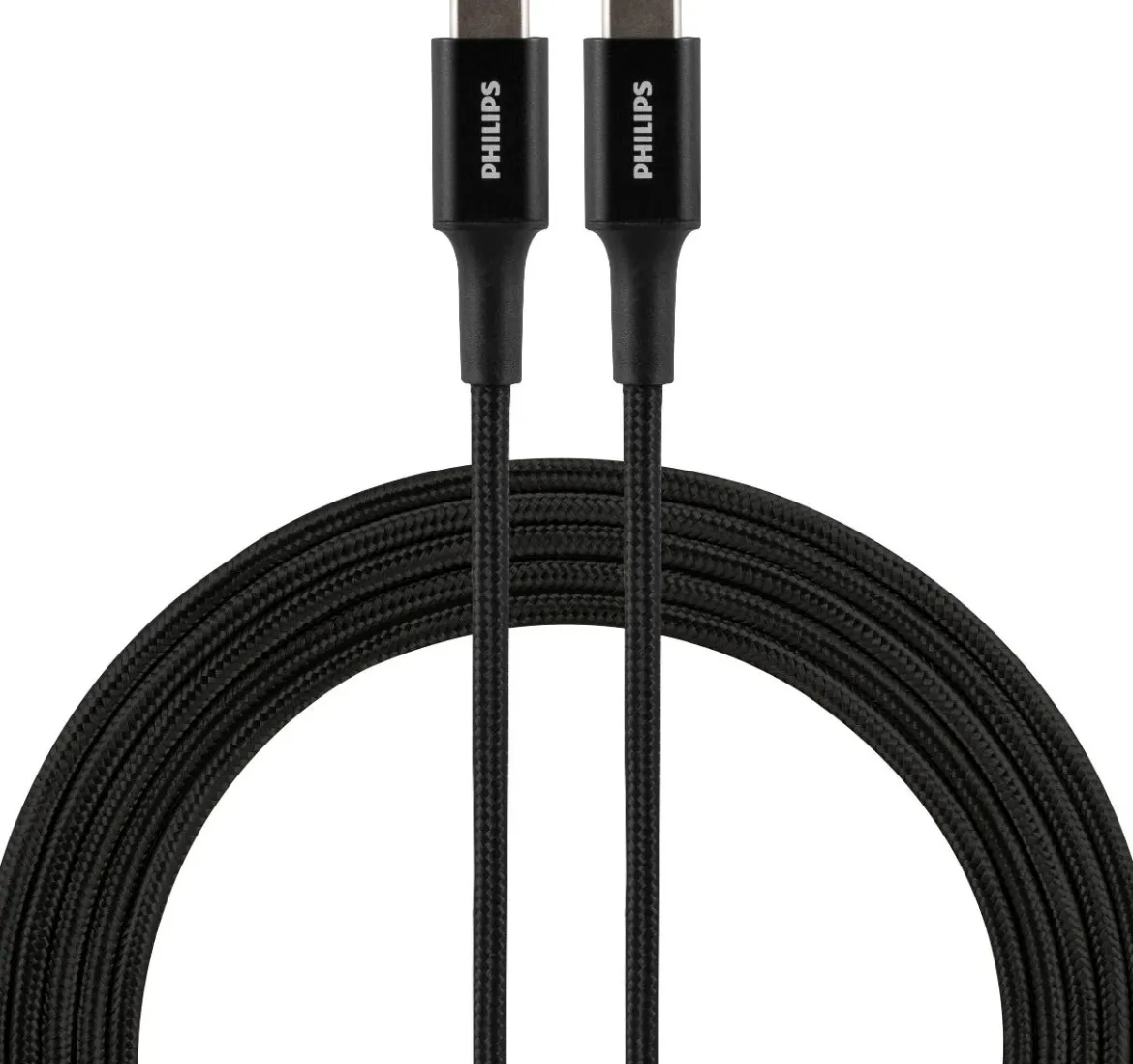 Philips 6ft. USB-C Braided Charging Cable, Black