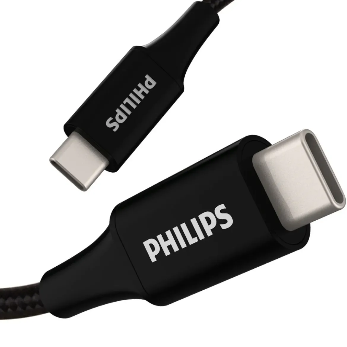 Philips 6ft. USB-C Braided Charging Cable, Black