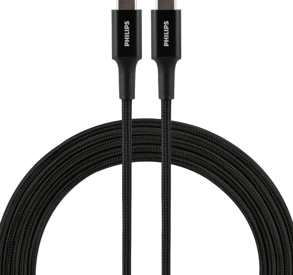 Philips 6ft. USB-C Braided Charging Cable, Black