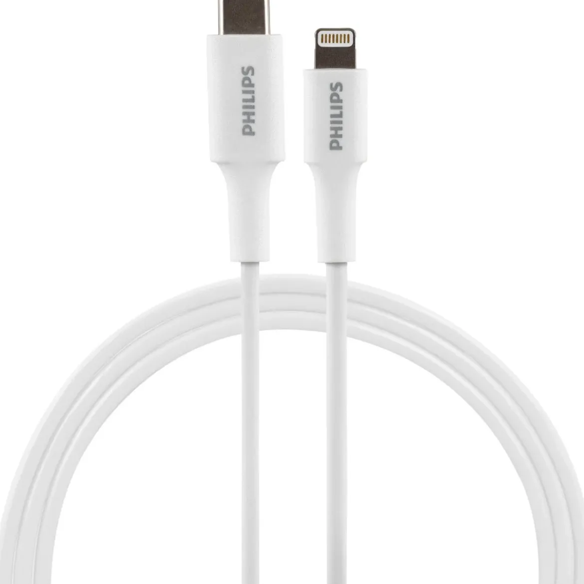 Philips 4ft. USB-C to Lightning Charging Cable, White