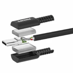 Philips 6ft. USB-C to USB-A Charging Cable, Black