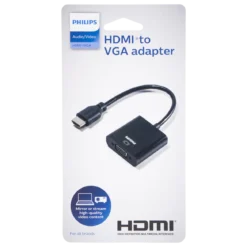 Philips HDMI to VGA Adapter, Black