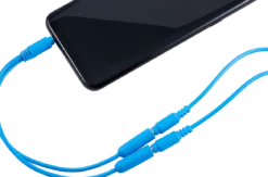 Philips Headphone Splitter (Assorted Pack of 5 colors black, blue, green, pink, orange)