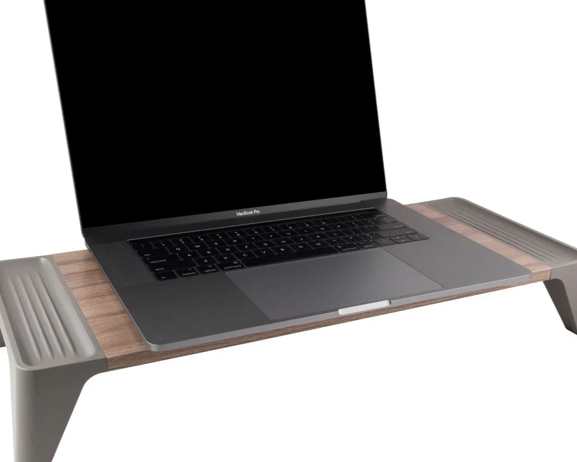 Philips Monitor Stand, Brown Wood