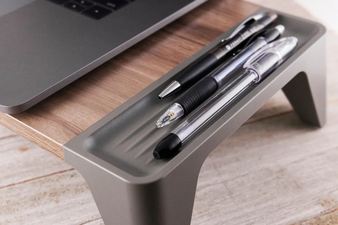 Philips Monitor Stand, Brown Wood