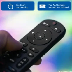 Philips OneTouch Streaming Replacement Remote Control, Streaming, Backlit, Black