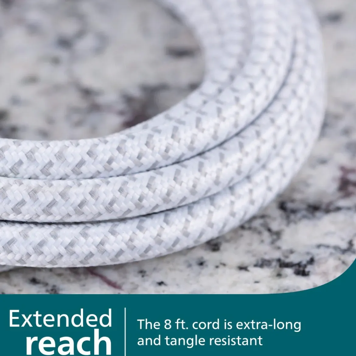Philips 3-Outlet 8ft. Extension Cord with Surge Protection, White