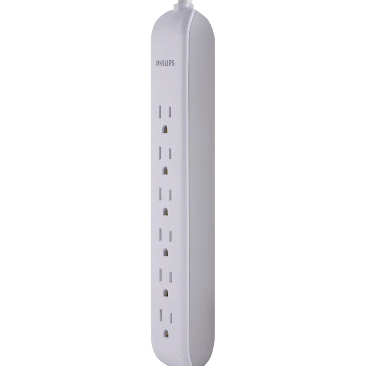 Philips 6-Outlet 4ft. Surge Protector, White
