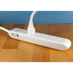 Philips 6-Outlet 4ft. Surge Protector, White