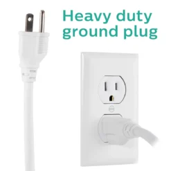 Philips 6-Outlet 2ft. Surge Protector, White