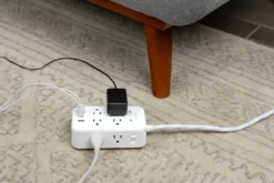 Philips 8-Outlet 6ft. Surge Protector with USB Charging, White