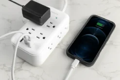 Philips 8-Outlet 6ft. Surge Protector with USB Charging, White