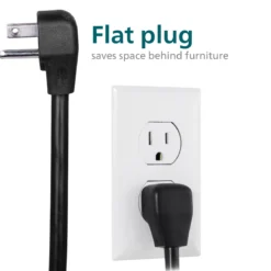 Philips 6-Outlet 4ft. Surge Protector, Black