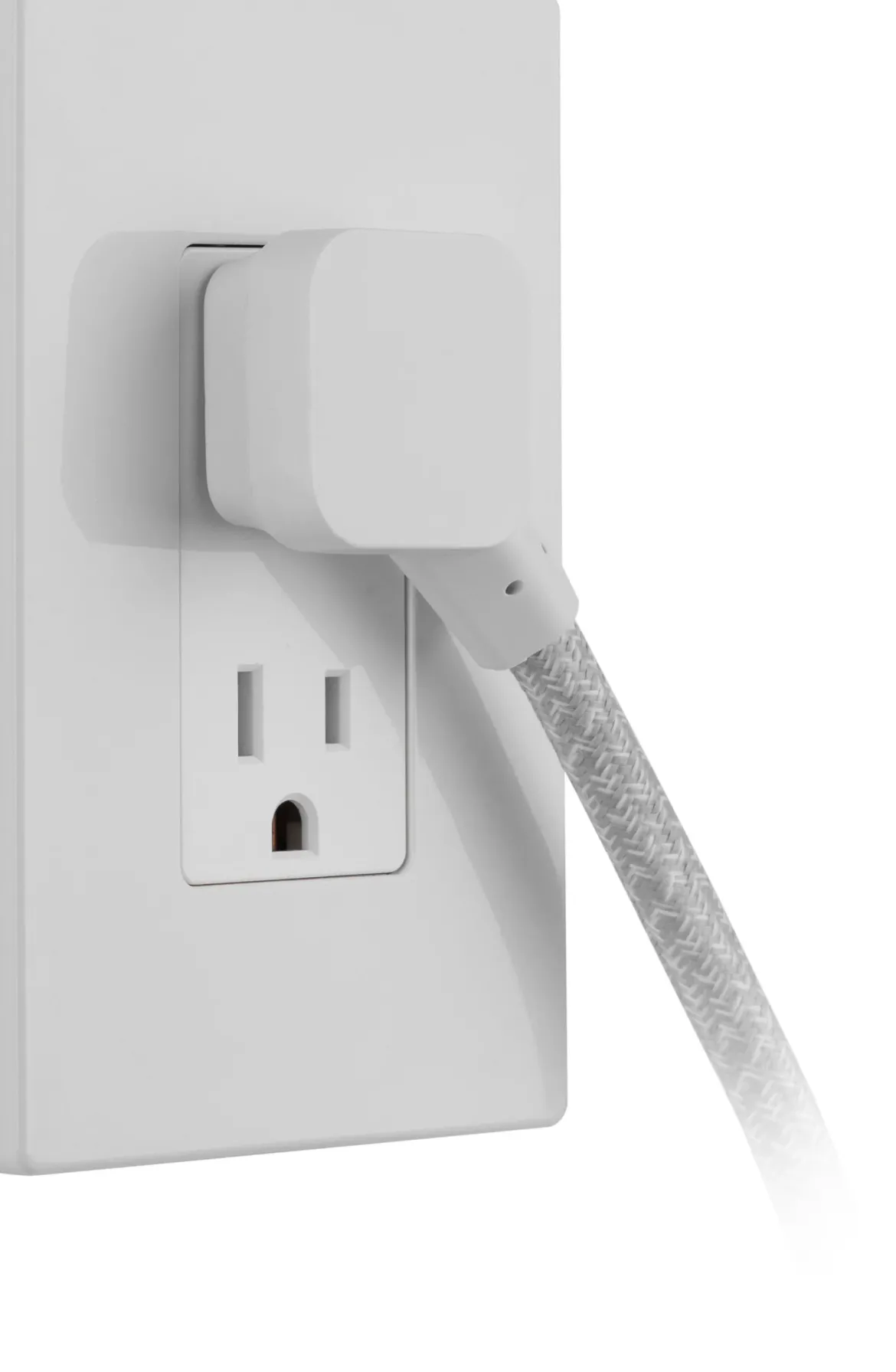 Philips 2-Outlet, 6 ft. USB-Charging Extension Cord, White/Gray