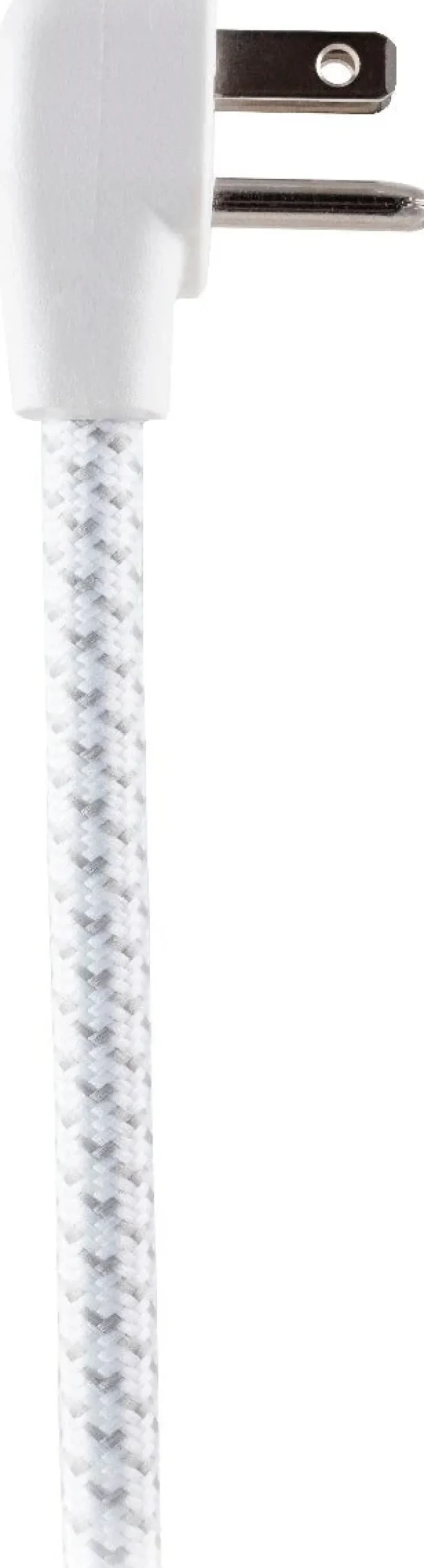 Philips 3-Outlet 3-USB 6ft. Surge Protector with Braided Cord, White