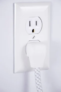 Philips 3-Outlet 3-USB 6ft. Surge Protector with Braided Cord, White