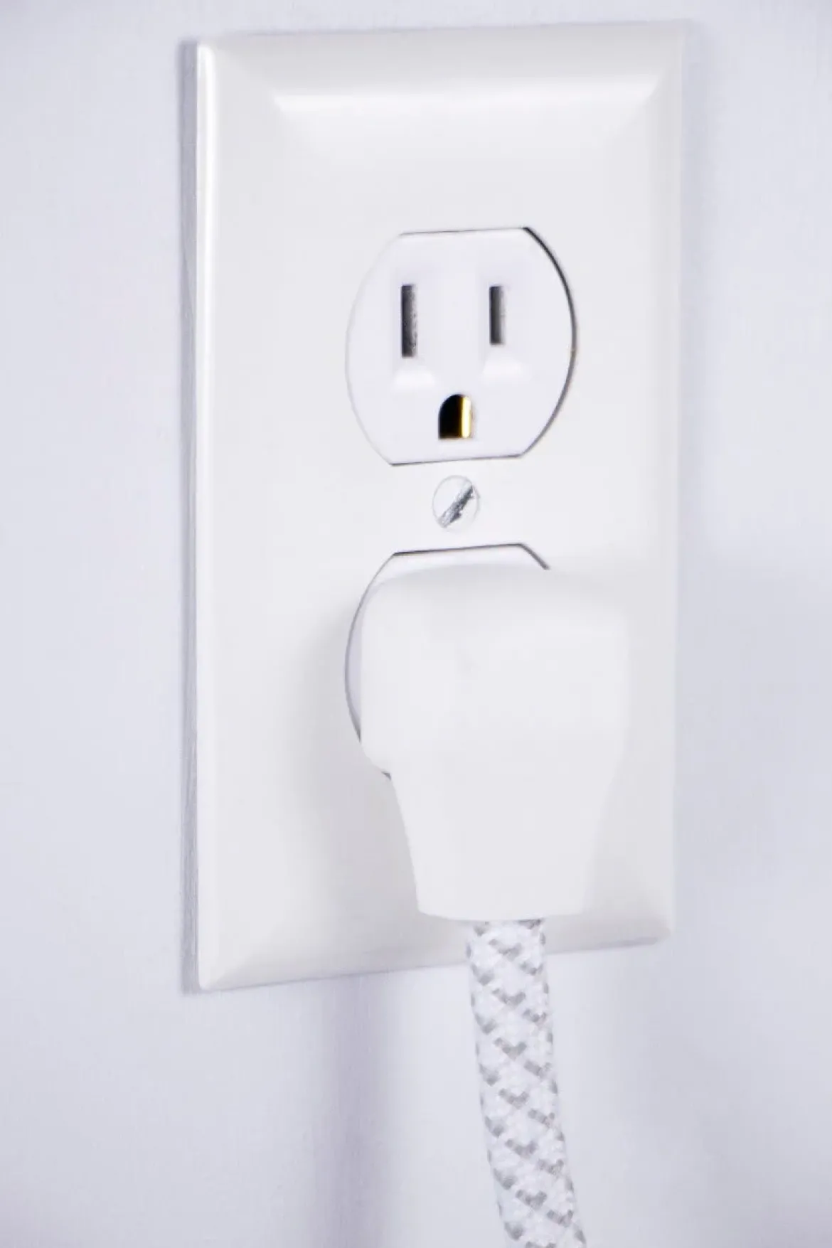 Philips 3-Outlet 3-USB 6ft. Surge Protector with Braided Cord, White