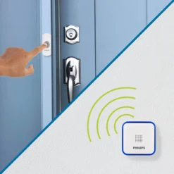 Philips Portable 32-Melody Doorbell Kit, White