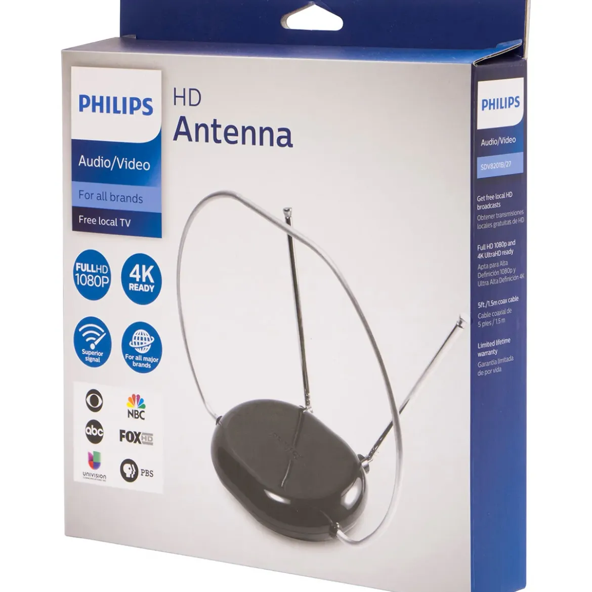 Philips Rabbit Ear HD Antenna, Black