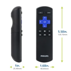 Philips Roku Replacement Remote, Black