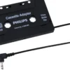 Philips Universal Cassette Adapter with 3.5mm Audio Jack, Black, 24pk