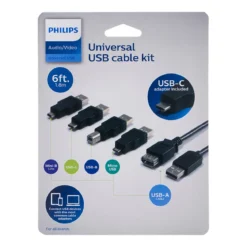 Philips Universal USB Cable Kit, Black