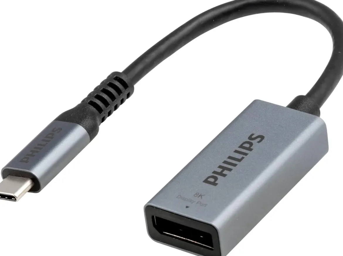 Philips USB-C to DisplayPort Adapter, 8K, 12pk