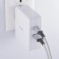 Philips USB-C USB-A Wall Charger with Power Delivery, White