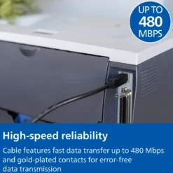 Philips USB 2.0 Device Cable., 16ft