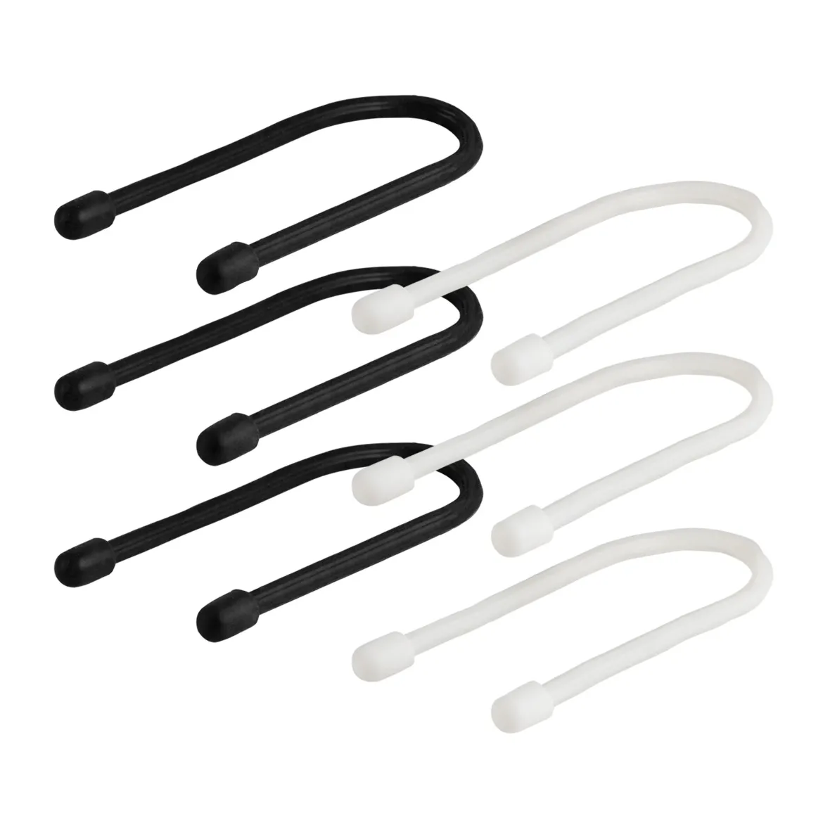 Philips Zip Ties, 7in. 6 Pack, Black and White