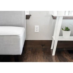 Power Gear Duplex Outlet Oversized Wall Plate, White